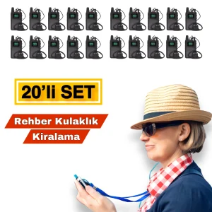 Tur Rehber Kulaklık Kiralama 20'li Set